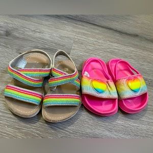 Two pair of the children’s Place Toddler sandals, size 5